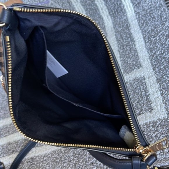 Coach Rowan File Bag With Garden Plaid Print - Picture 9 of 16